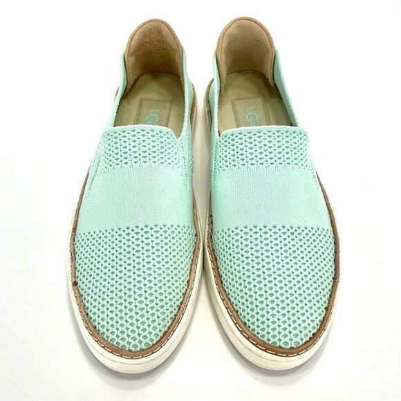 Ugg Sammy Slip-On Sneaker Size 7.5 Mint Green Knit Lightweight Breathable Women - Picture 3 of 16